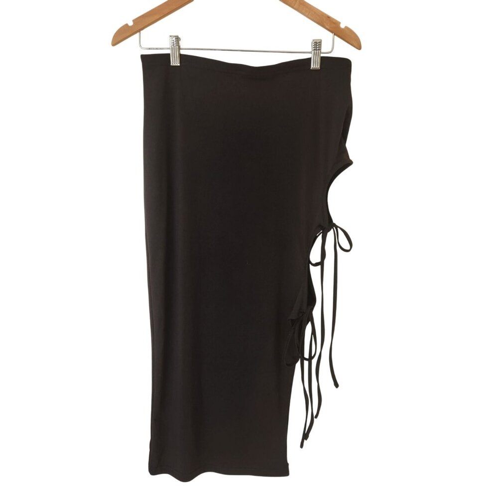 NEW Black Shein SXY Cutout Midi Thigh Party Sexy Siren Party Stretchy Summer